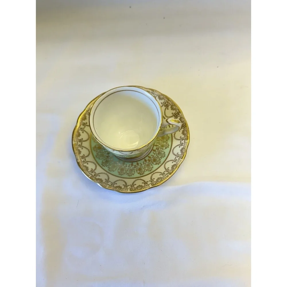 *RARE* Vintage Royal Stafford 8178 - Demitasse & Saucer Set Of 8 W/ 6 Spoons